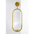 Aplica moderna aurie geometrica abajur sticla opal 1xE14/40W Igon 2043 Jupiter